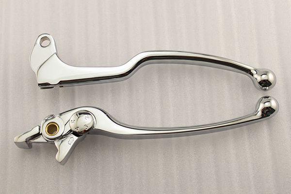 Chrome aluminum brake clutch levers for suzuki gsx-r gsxr 600 750 1000 tl1000s