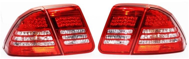 Led clear tail light brake lamp rear pair set both driver & passenger sides