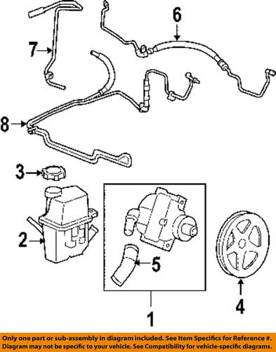 Chevrolet gm oem 15908039 steering return hose/power steering return hose