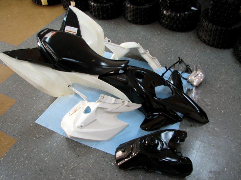 2008 400ex 400 ex white fender fenders set stock oem #577