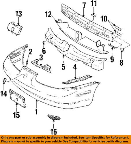 Saturn oem 21112094 front bumper-lower support