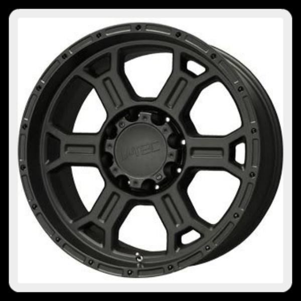 17" x 9" v-tec 372 raptor 8x170 f-250 & f-350 2005+ black wheels rims free lugs