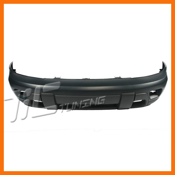 02-08 chevrolet trailblazer primered front bumper cover w/fog hole replacement