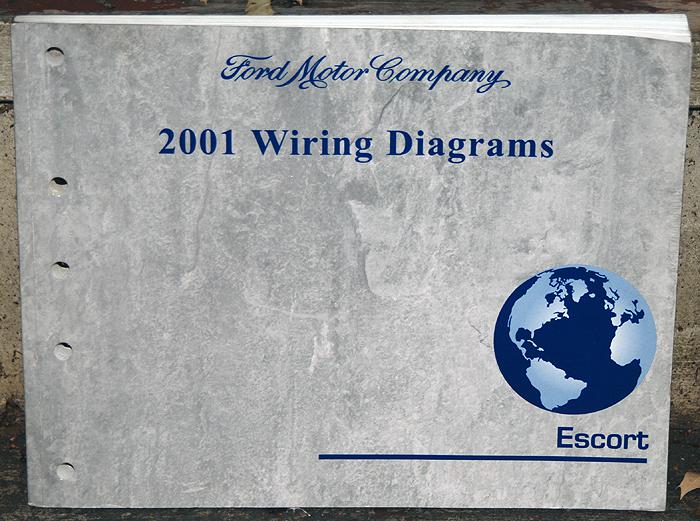 2001 ford escort -  factory wiring diagrams book printed by ford