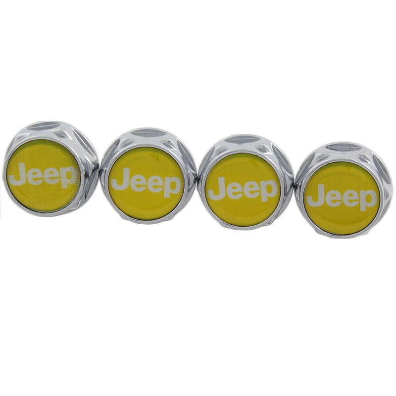 Jeep  logo emblem metal license plate frame bolt screw set (4)  usa shipper 