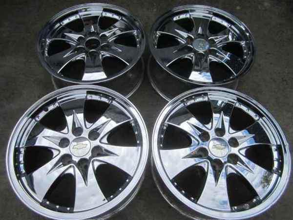 04 chevrolet silverado 1500 (4) 20" chrome wheels rims oem