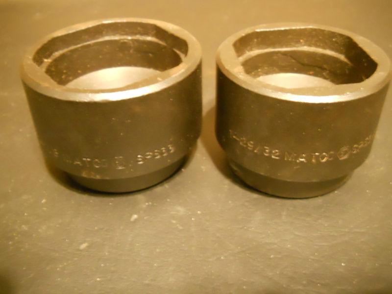 Automotive tool-set of 2 matco ball joint suspension sockets sps33 sps32
