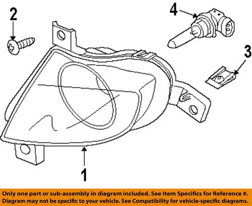 Bmw oem 63177199893 fog light-fog lamp assembly