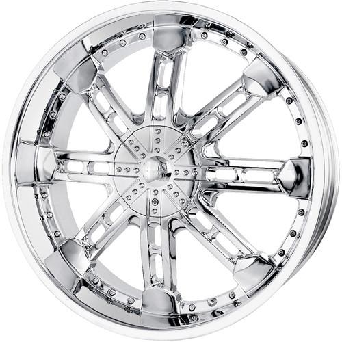 24x9.5 chrome mazzi hercules wheels 6x135 6x5.5 +30 ford expedition f-150