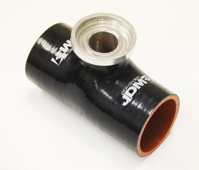 Jdm sport black ssqv turbo blow off valve bov silicone bov 3.0'' adapter