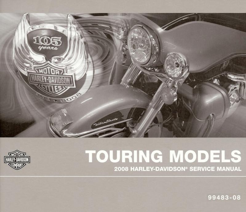 2008 harley-davidson 105th anv touring service manual -new sealed-flhtcu-fltr