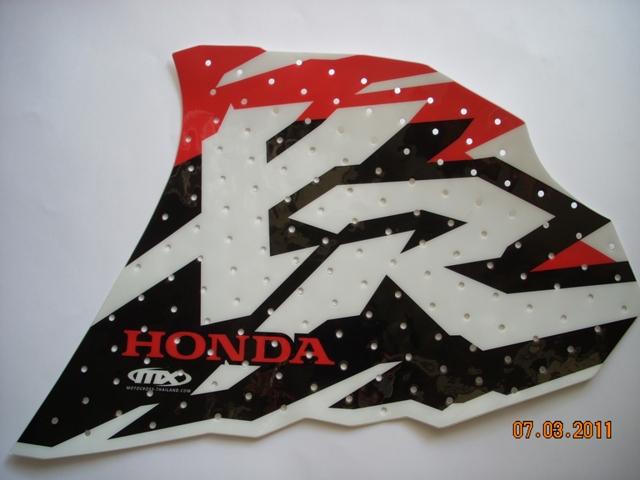 Graphics tank   decal  for  honda xr 250( 1997 style ) 