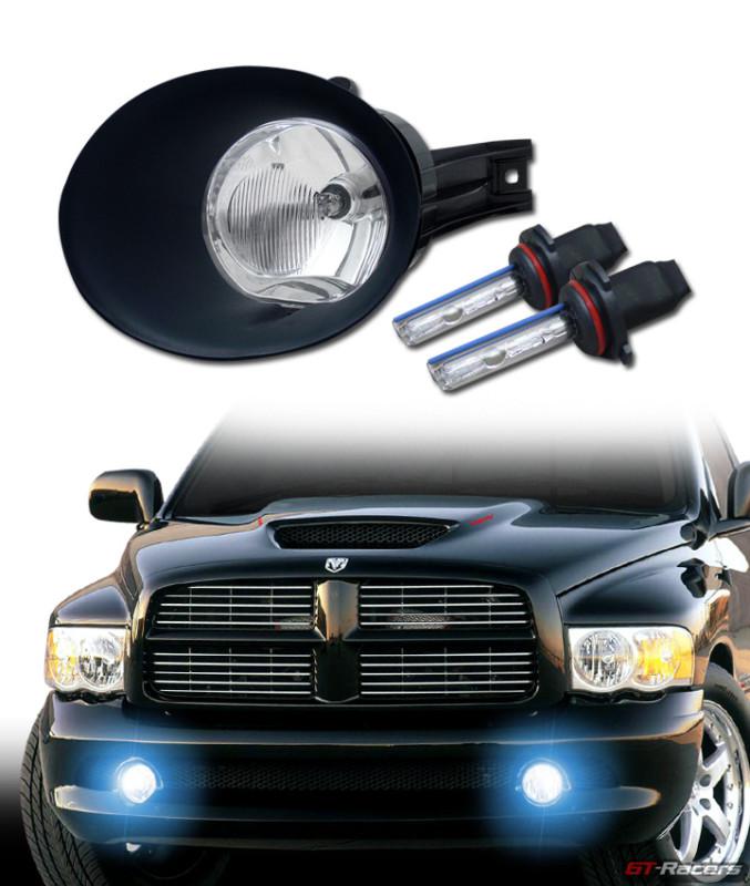 8k hid w/ sport chrome front bumper fog lights dy+switch 02-09 ram 04-06 durango