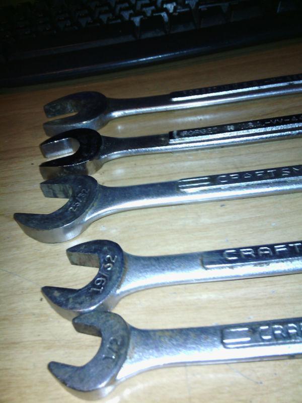 5 craftsman open end wrenches 3 vs-2vv see listing