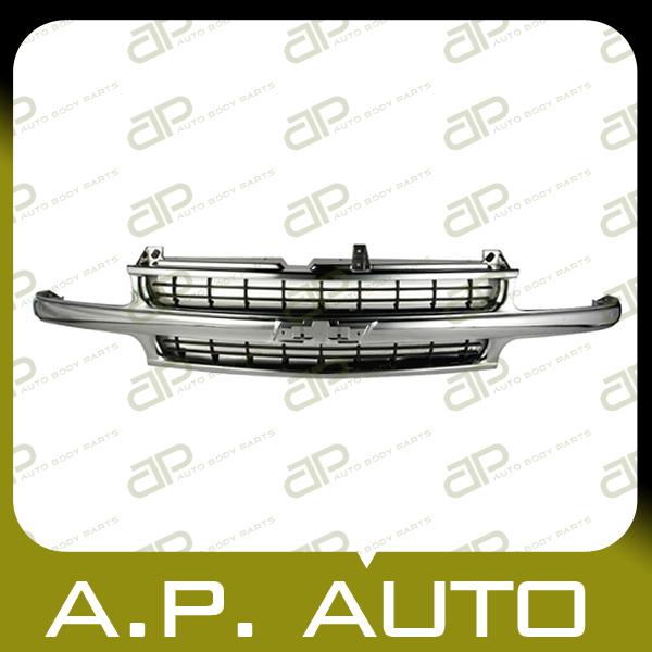 New grille grill assembly 00-06 chevy suburban tahoe chrome w/ black insert