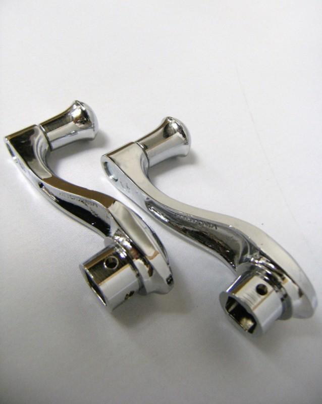 Ford car deluxe fordor chrome window handles pair