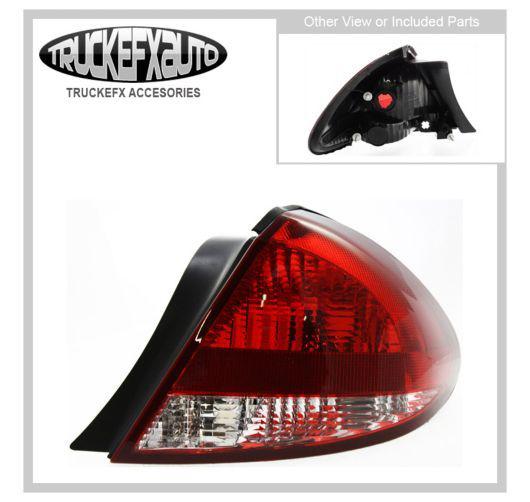 New tail light passenger side clear red lens rh right hand sedan fo2801184c