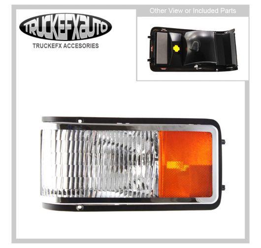 Side marker light new clear and amber lens left hand de ville lh driver 5975053