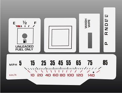 1978-1980 oldsmobile cutlass malibu instrument cluster white face gauges 78-80