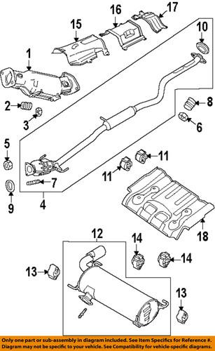 Mazda oem l3p440305a catalytic converter gasket/catalytic converter  gasket