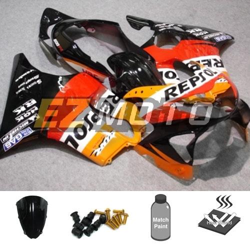 Bodywork fairing kit pack w/ windscreen & bolts for honda cbr600 f4 1999 2000 ag