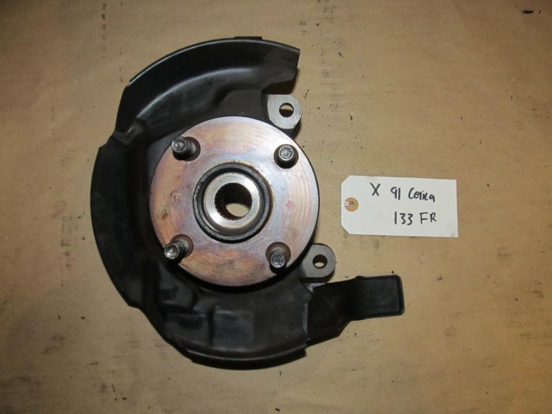 91 90-93 celica st x#133 spindle knuckle & hub assembly - front right