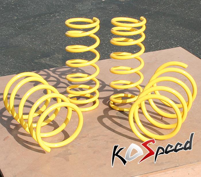Dna yellow suspension lowering spring/springs 00-04 ford focus 1.9"/2.0 drop zx4