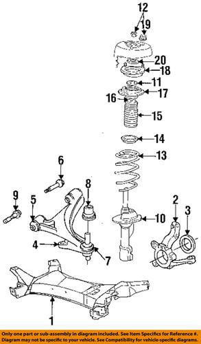 Mopar oem 4322628 front suspension-seat