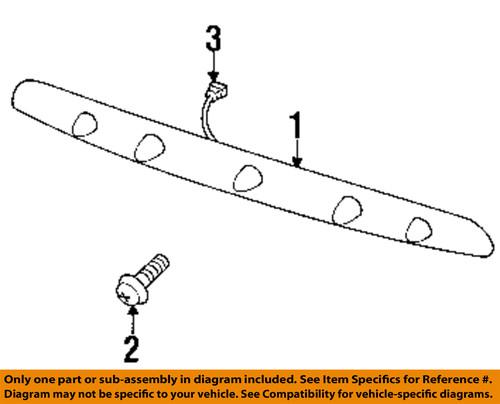 Jeep oem 5012553ab license lamps-rear-lamp housing