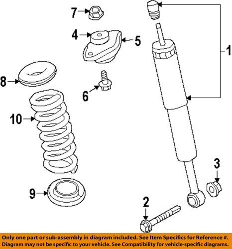 Mopar oem 4895372ab rear suspension-upper insulator