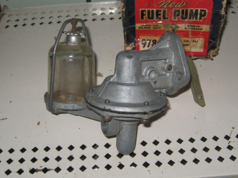 New fuel pump  1951-53 ford truck hd eng / 1951 ford car 6 cyl. std # 9786