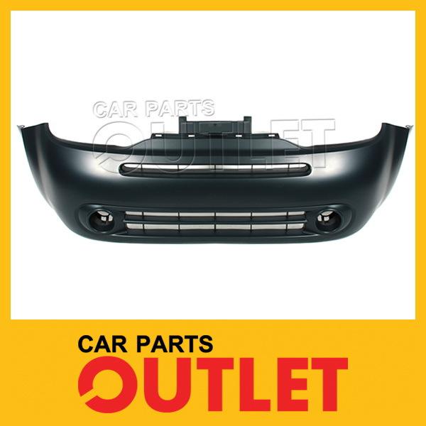 09 10 nissan cube front bumper cover primered black plastic base/s/sl wagon 4dr