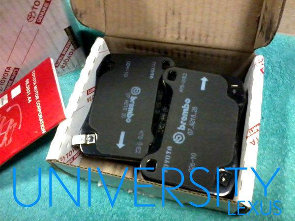 Nib, new original lexus is-f high performance rear brake pads, 04466-0w031, is