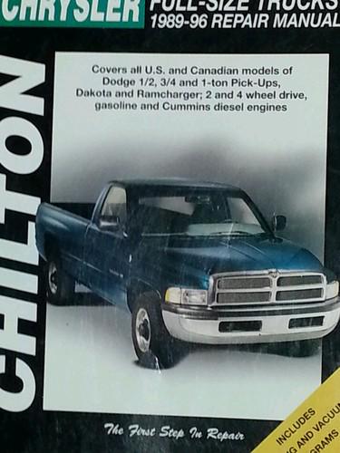 Chilton repair manual