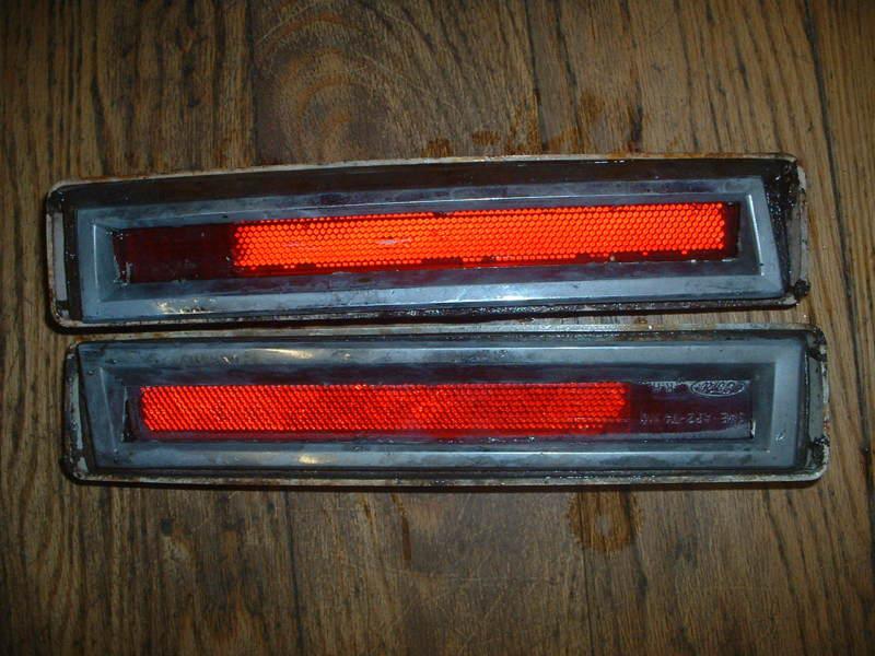 1974-1978 oem mustang ii side marker lights fit king cobra ii 2+2 ghia  mach one