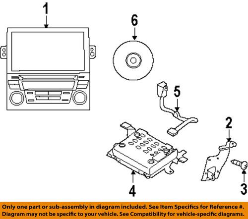 Subaru oem 86271aj60b navigation system-display unit