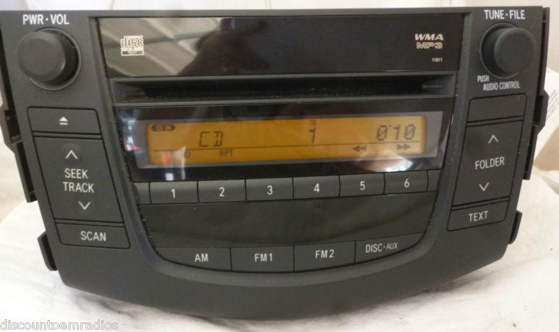 06-11 toyota rav4 radio cd mp3 player 11811 86120-42160  b