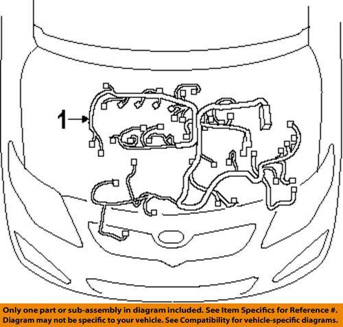 Toyota oem 8212102m50 battery & cable accessory/battery cable harness