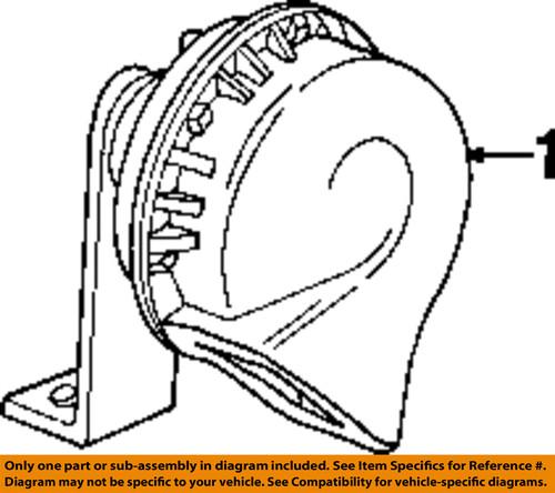 Mazda oem 1f6066780 horn