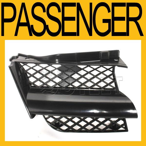 03 04 mits outlander front grille assembly material black plastic mesh insert rh