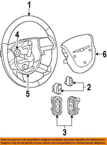 Mopar oem 5189428aa steering wheel-horn switch