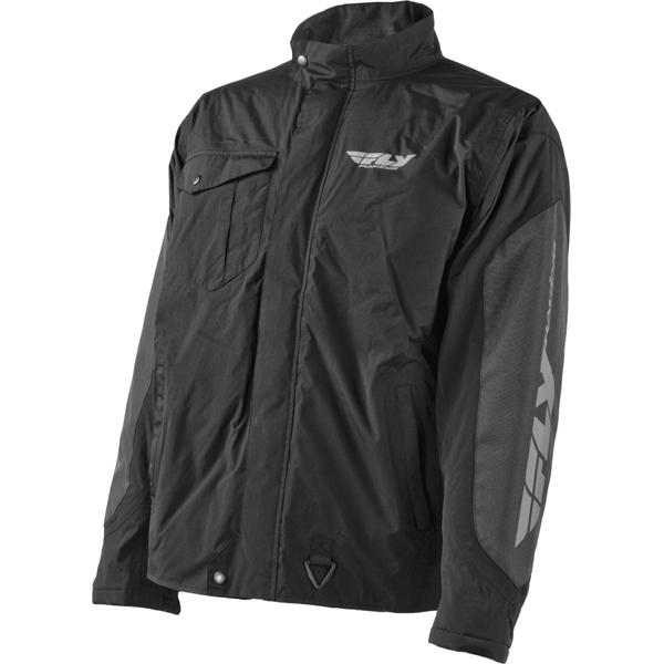 Fly racing aurora jacket black/grey adult size medium