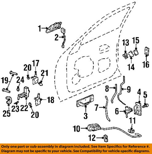 Gm oem 21090040 door lock striker-striker