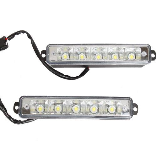 New 2pcs 10 led car day running line light driving high-power lamp bulbs 10w