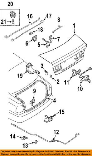 Nissan oem 846405m000 trunk lid-opener assembly