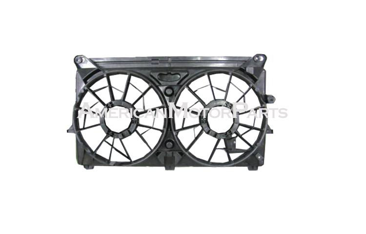 Ac condenser radiator cooling fan shroud 2005-2006 chevy cadillac gmc 5.3l