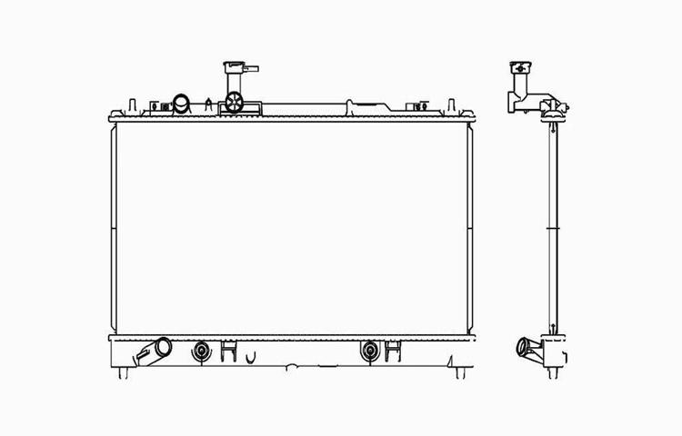 Replacement radiator 2003-2008 04 05 06 07 mazda 6 auto / man 2.3l l4 l32115200e