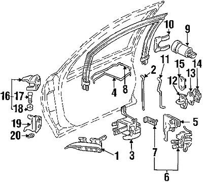 Chevrolet 16640343 genuine oem factory original actuator retainer