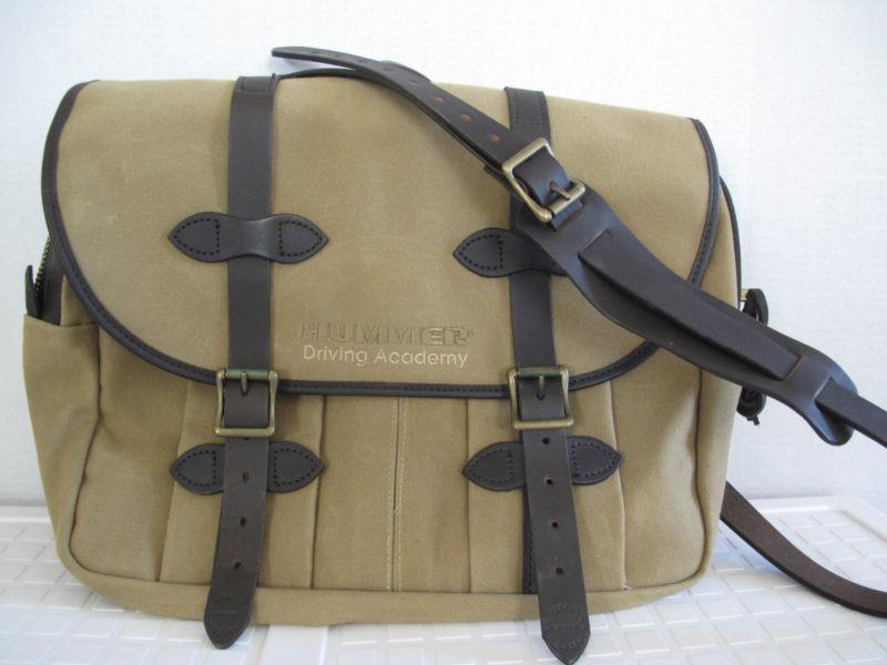 New filson hummer driving academy messenger bag canvas leather gift