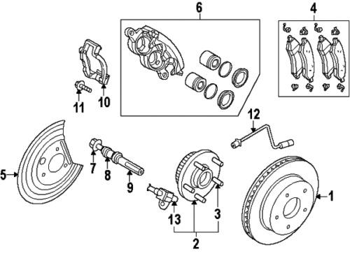 Dodge 5143356ac genuine oem factory original caliper bolt